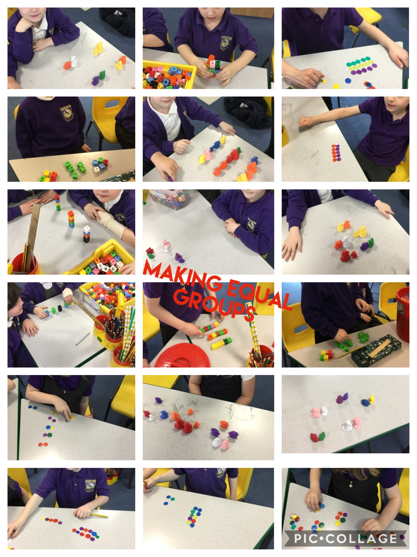 Counting Equal Groups Repeated Addition Rowlands Gill Primary School