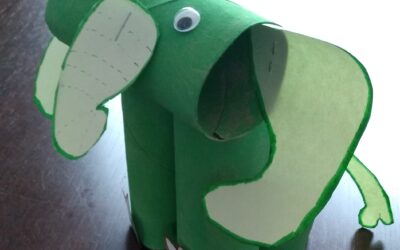 Year 4 pupil getting creative