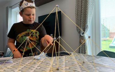 Pyramids, pasta and bluetac – home learning made fun!