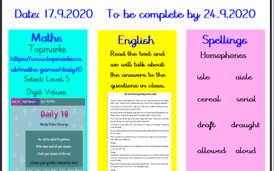 Homework Year 5 R 17.9.2020
