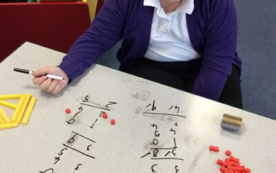 Adding ones using column addition.