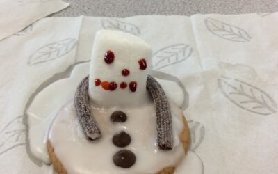 Our Melted Snowman Biscuits!