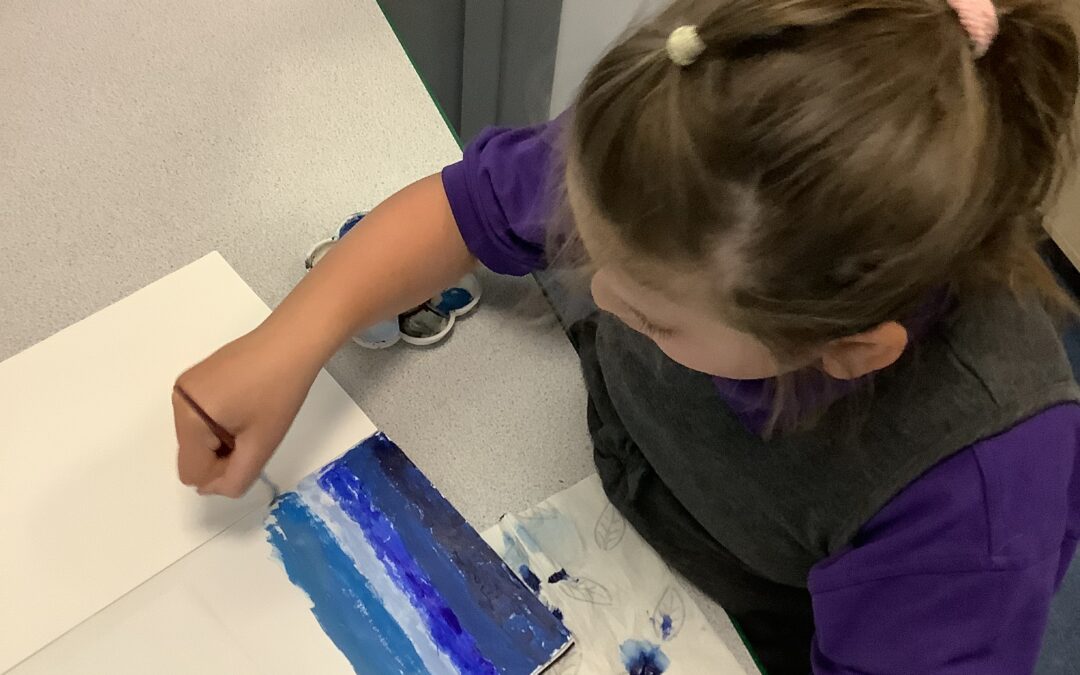 Making different shades of blue