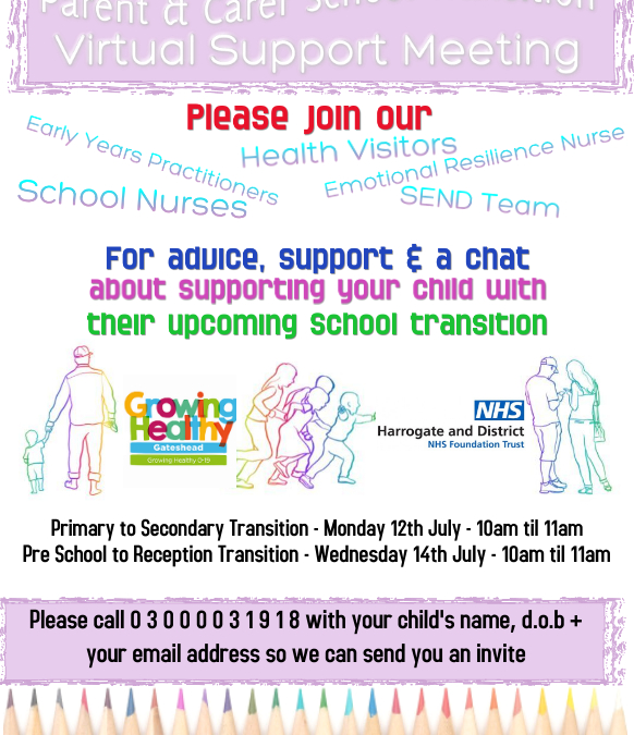 VIRTUAL PARENT CARER TRANSITION SUPPORT EVENT