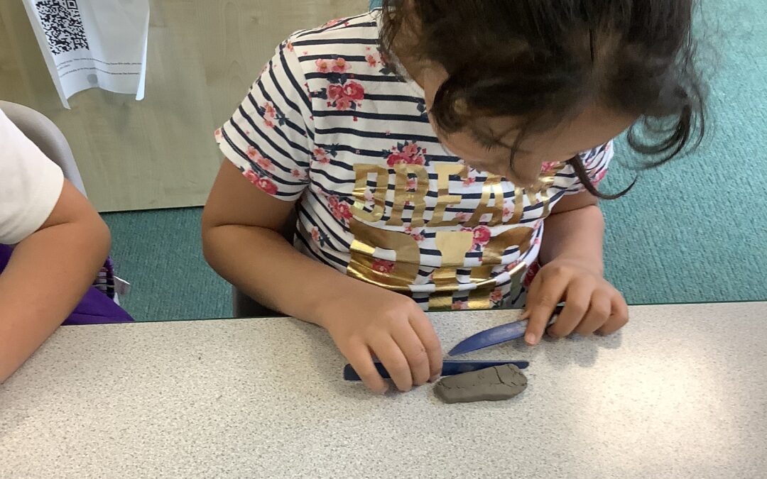 Manipulating clay