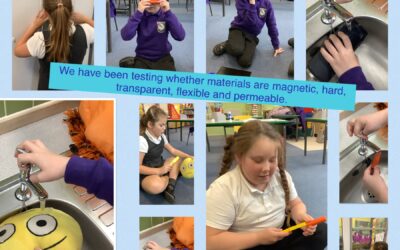 Which materials are magnetic, hard, transparent, flexible and permeable?