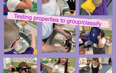 Testing the properties of materials to group and classify