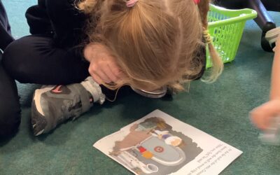 Searching for clues!