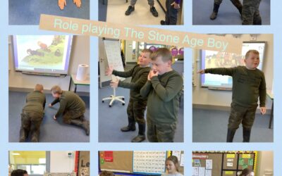 Role-play of The Stone Age Boy