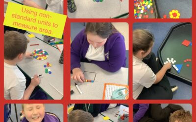 Using non-standard units to measure area