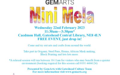 Mini Mela – Free Art and Craft Event 22/2/23