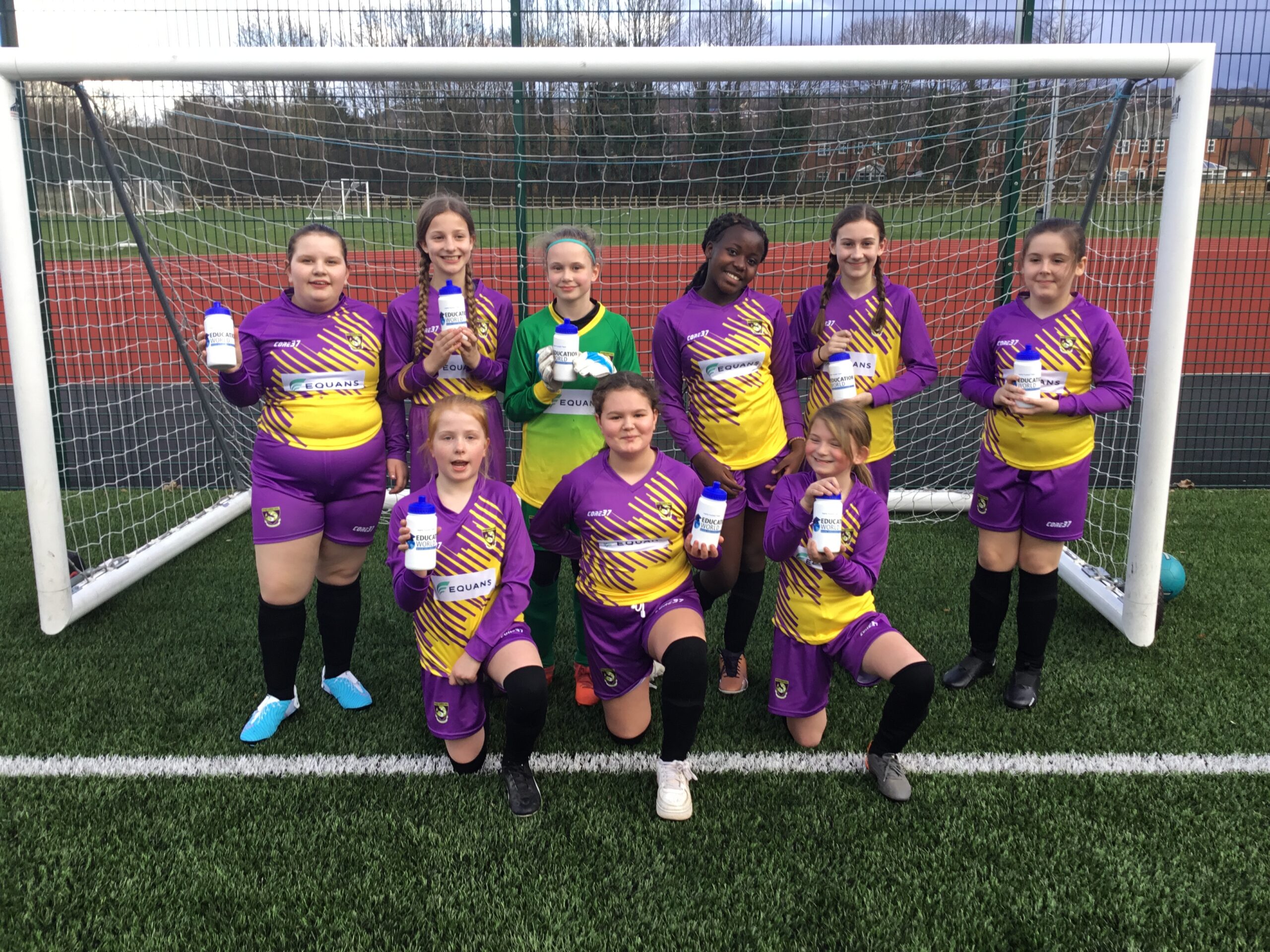 Girls football Rowlands Gill Primary School