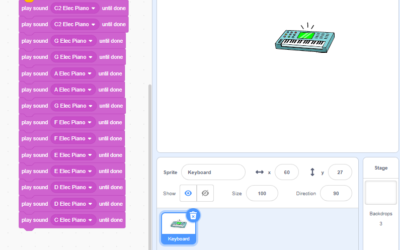 Sequence sounds in Scratch programming