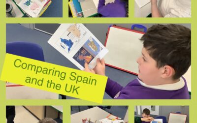 Geographical differences between Spain and the UK using maps