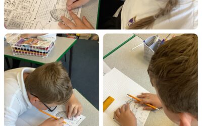 Measuring angles using protractors