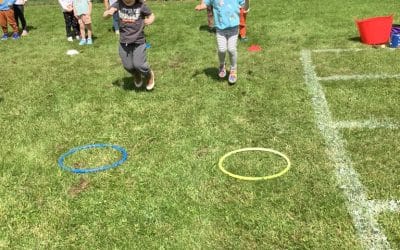 Practising for Sports Day