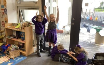 Acting out the story