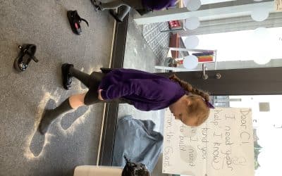 A visitor came to see us…