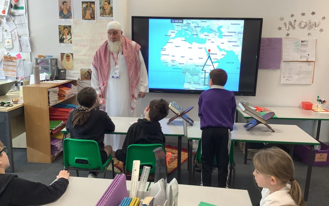Visit from Brother Khadim- we are now experts in all things Islam!
